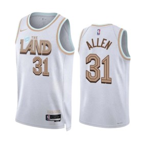 Dres Cleveland Cavaliers Jarrett Allen 31 Nike 2022-23 City Edition Bijela Swingman
